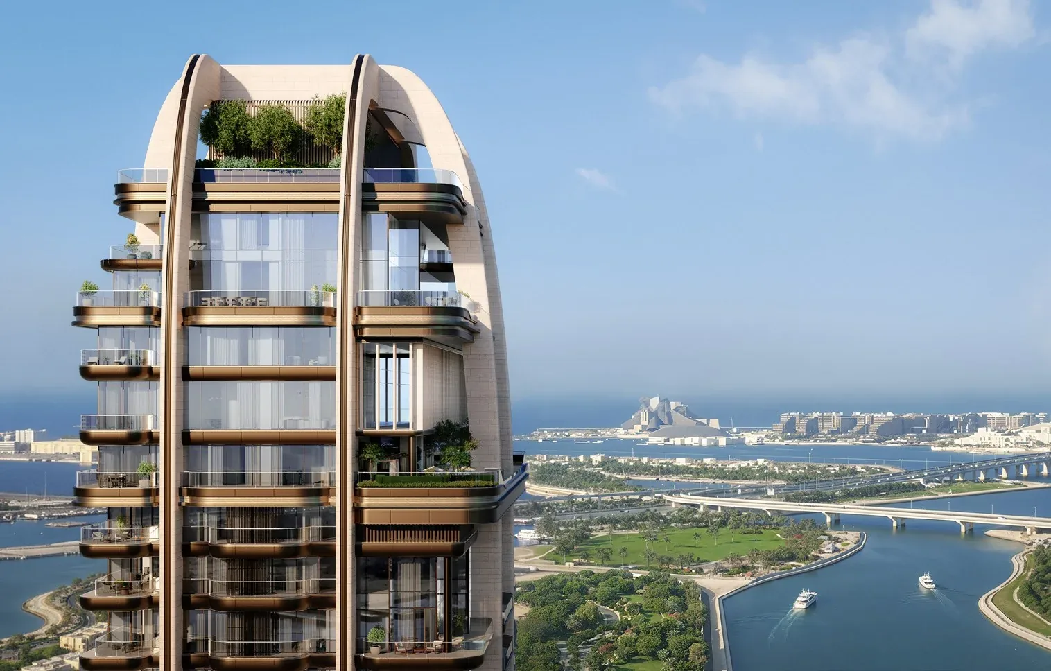 The Ritz-Carlton Residences, Al Maryah Island — private homes on the waterfront canal