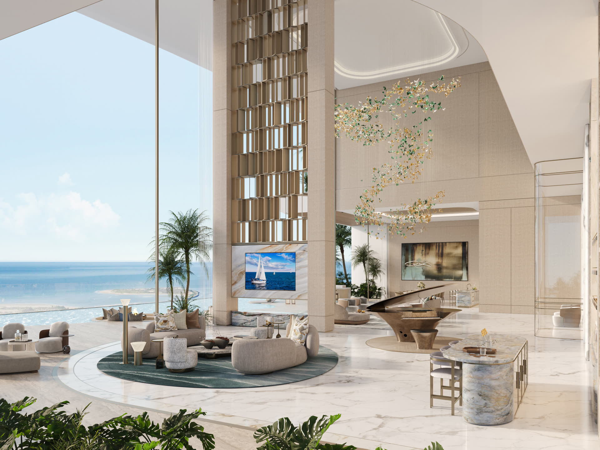 Living room, Burj Khalifa aspect