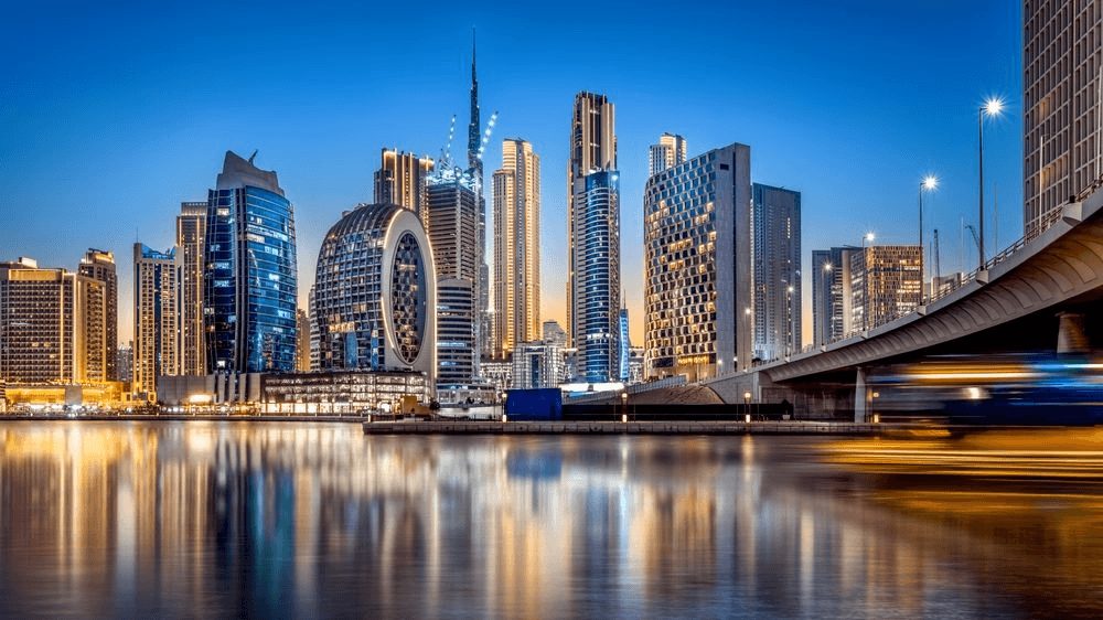 Business Bay towers along the Dubai Water Canal