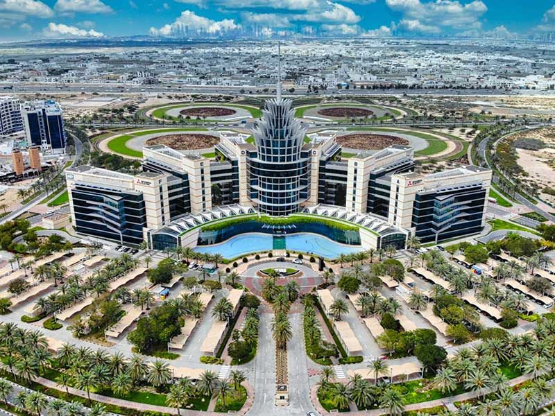 Dubai Silicon Oasis headquarters, aerial view