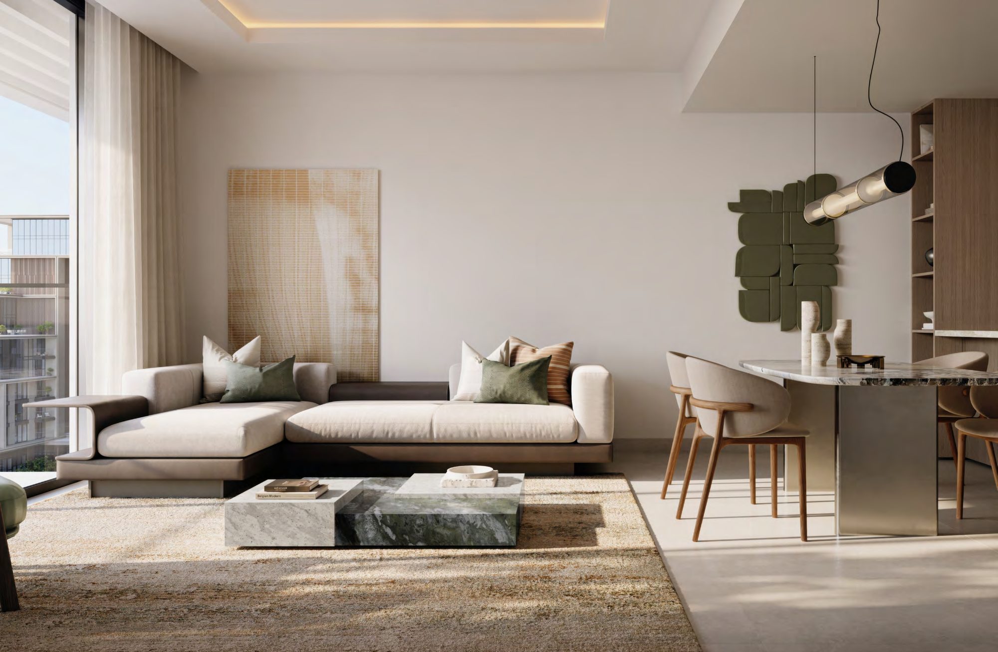 One to three bedroom apartments