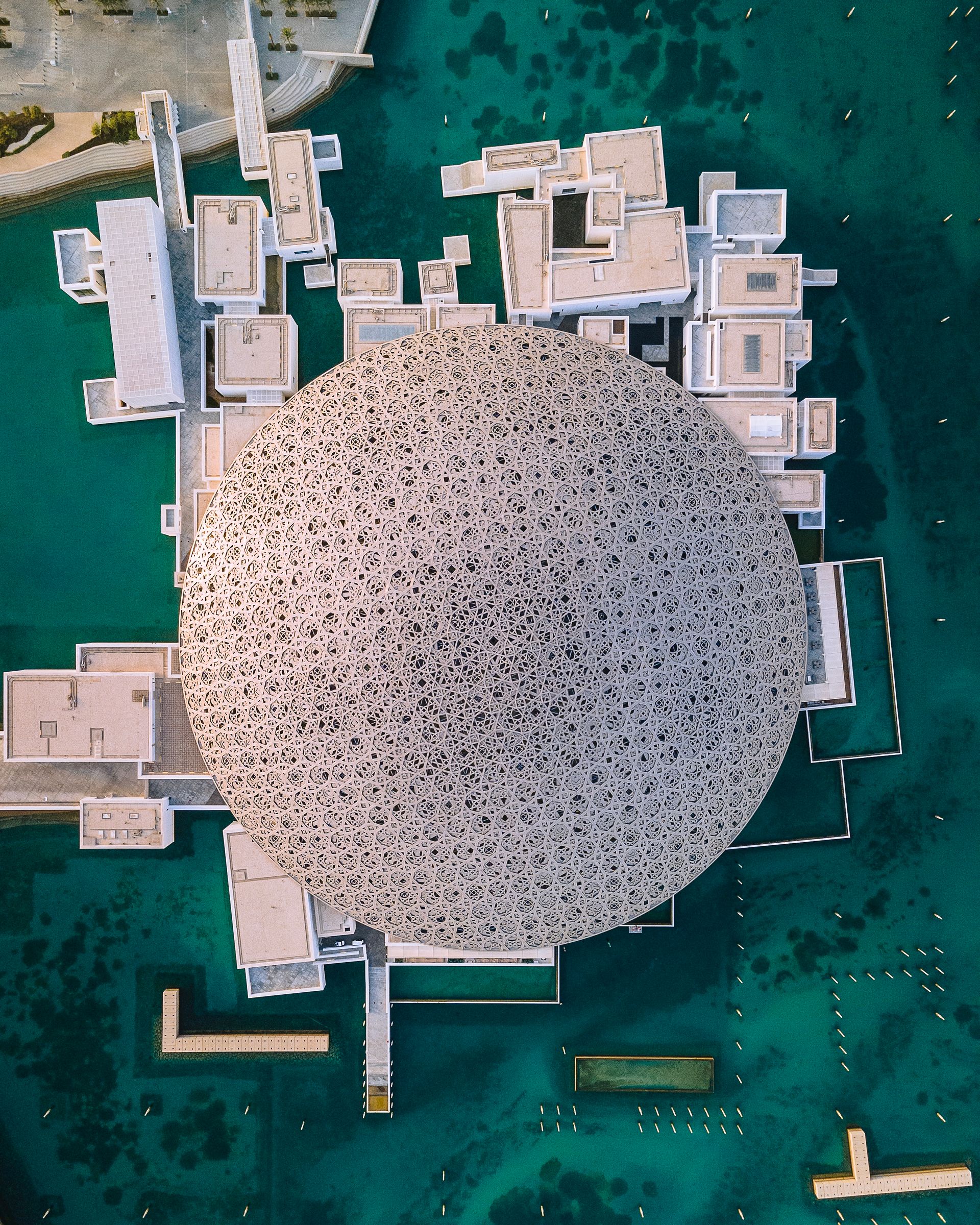 Louvre Abu Dhabi from above