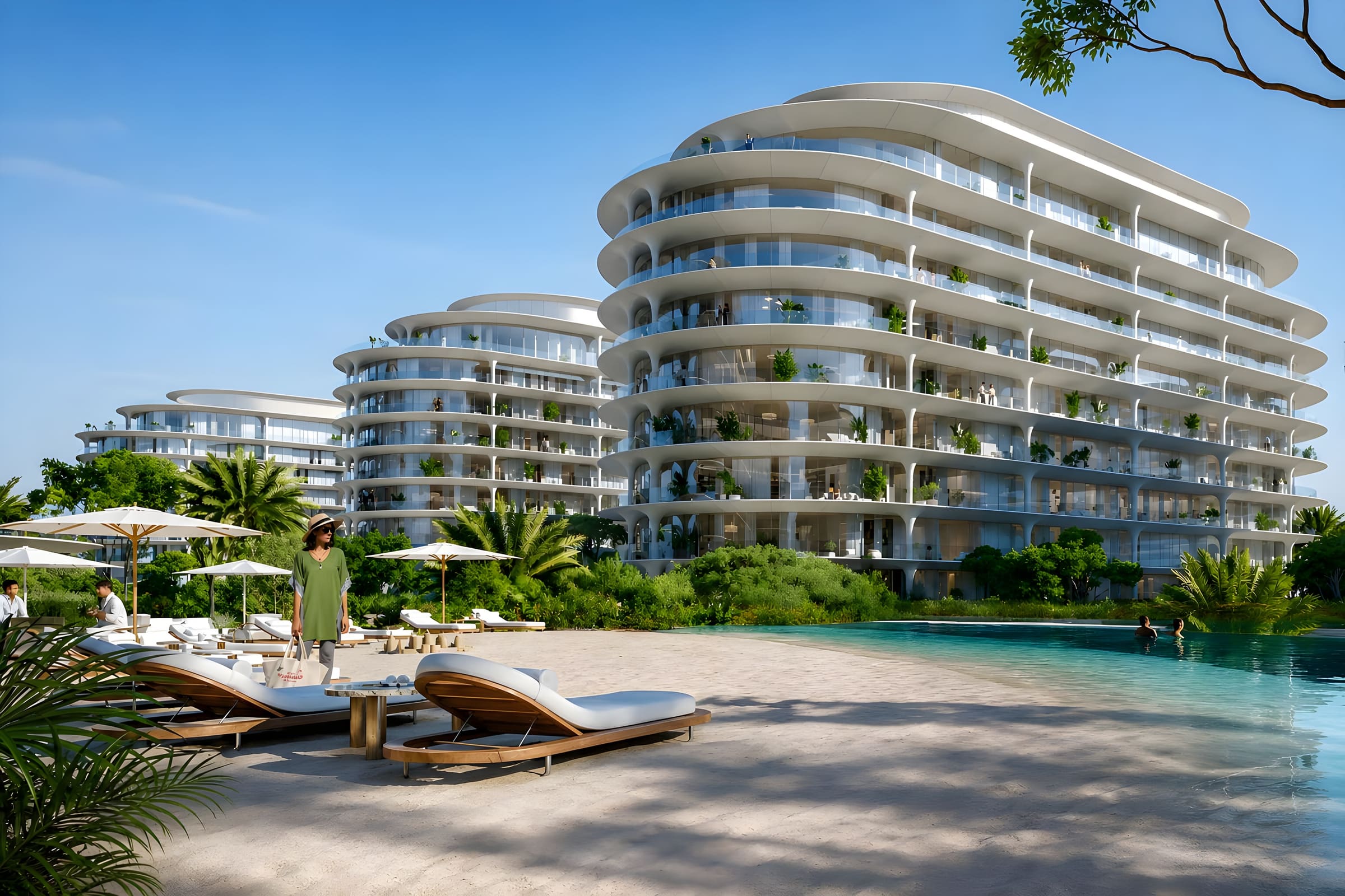 Waterfront apartments